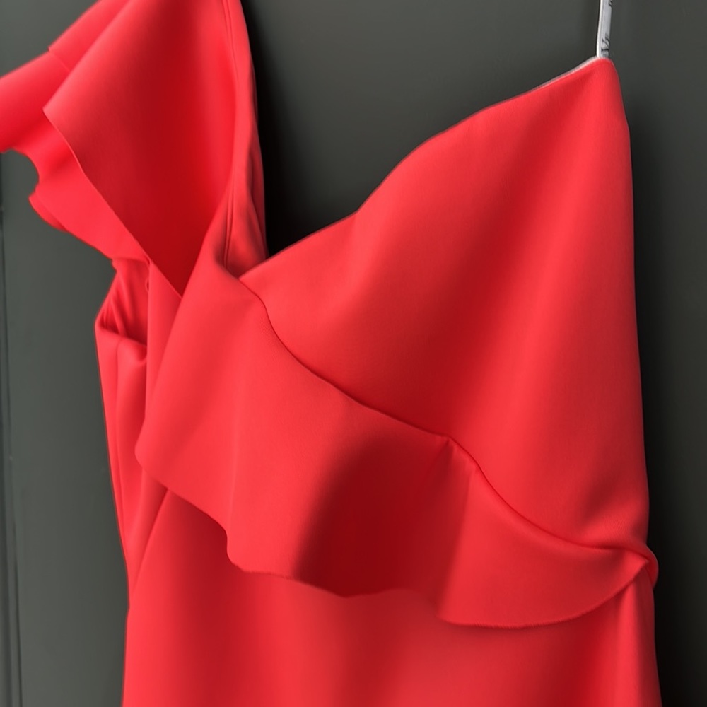 Black Halo EVE Bright Coral Formal Gown NWT - Picture 4 of 6